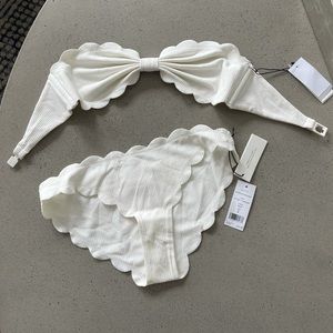 Marysia white Antibes bottom and top size S